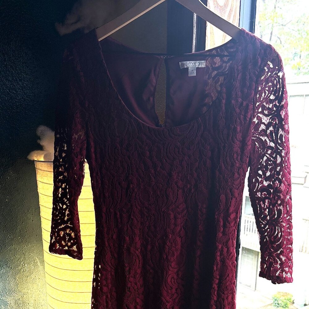 Eva Mendes New York & Company Midlength Lace Dress Perfect for a Fall Wedding!